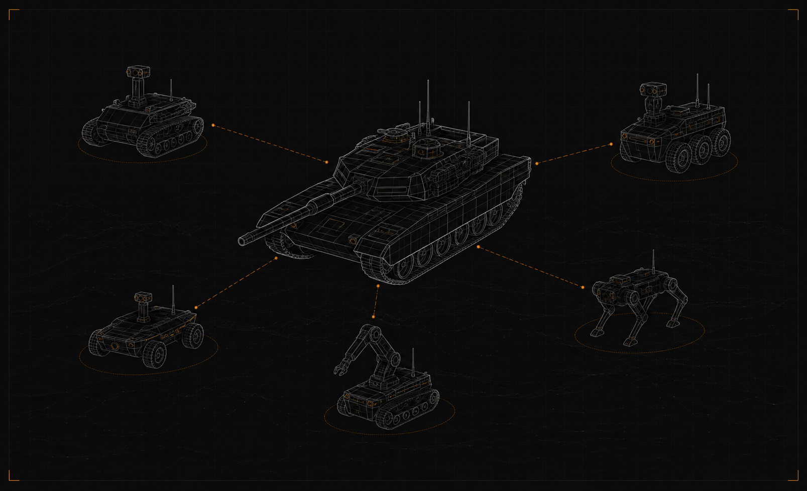 Tracked UGV swarm